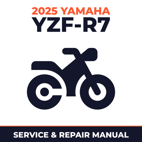 2025 Yamaha YZF-R7 Service and Repair Manual - motorcycle workshop manual cover