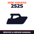 2026 Yamaha 252S Service and Repair Manual - boat workshop manual cover
