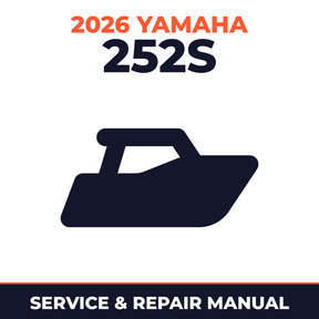 2026 Yamaha 252S Service and Repair Manual - boat workshop manual cover