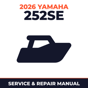 2026 Yamaha 252SE Service and Repair Manual - boat workshop manual cover