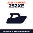 2026 Yamaha 252XE Service and Repair Manual - boat workshop manual cover
