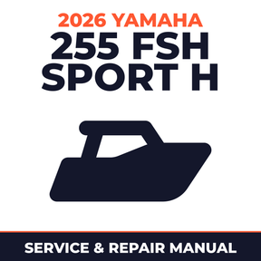 2026 Yamaha 255 FSH SPORT H Service and Repair Manual - boat workshop manual cover