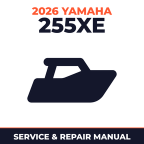 2026 Yamaha 255XE Service and Repair Manual - boat workshop manual cover