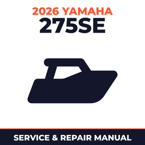 2026 Yamaha 275SE Service and Repair Manual - boat workshop manual cover