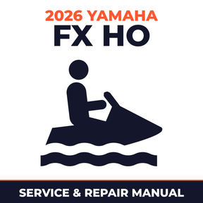 2026 Yamaha FX HO Service and Repair Manual - personal watercraft workshop manual cover