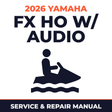 2026 Yamaha FX HO w/ audio Service and Repair Manual - personal watercraft workshop manual cover