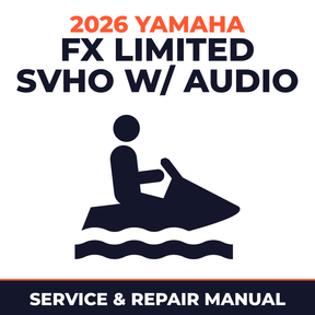2026 Yamaha FX Limited SVHO w/ audio Service and Repair Manual - personal watercraft workshop manual cover