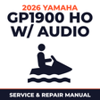 2026 Yamaha GP1900 HO w/ audio Service and Repair Manual - personal watercraft workshop manual cover