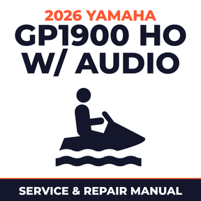 2026 Yamaha GP1900 HO w/ audio Service and Repair Manual - personal watercraft workshop manual cover