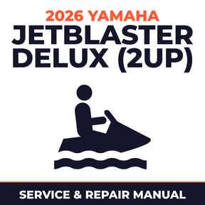 2026 Yamaha JetBlaster Delux (2UP) Service and Repair Manual - personal watercraft workshop manual cover
