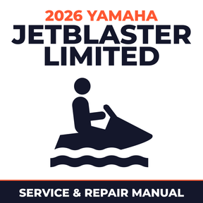 2026 Yamaha JetBlaster Limited Service and Repair Manual - personal watercraft workshop manual cover