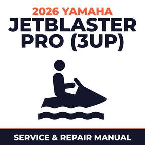 2026 Yamaha JetBlaster Pro (3UP) Service and Repair Manual - personal watercraft workshop manual cover