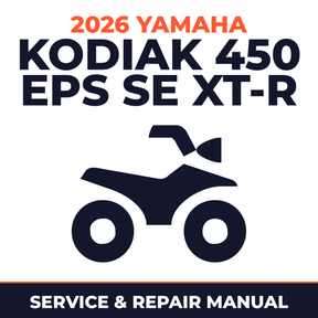 2026 Yamaha KODIAK 450 EPS SE XT-R Service and Repair Manual - ATV workshop manual cover