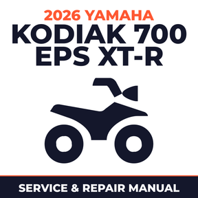 2026 Yamaha KODIAK 700 EPS XT-R Service and Repair Manual - ATV workshop manual cover