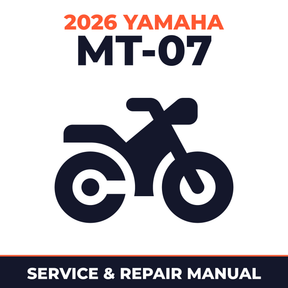 2026 Yamaha MT-07 Service and Repair Manual - motorcycle workshop manual cover