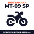 2026 Yamaha MT-09 SP Service and Repair Manual - motorcycle workshop manual cover