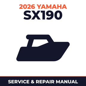 2026 Yamaha SX190 Service and Repair Manual - boat workshop manual cover