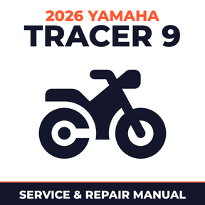 2026 Yamaha TRACER 9 Service and Repair Manual - motorcycle workshop manual cover