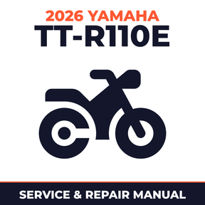 2026 Yamaha TT-R110E Service and Repair Manual - motorcycle workshop manual cover