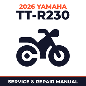 2026 Yamaha TT-R230 Service and Repair Manual - motorcycle workshop manual cover