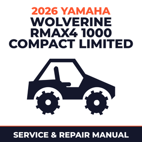 2026 Yamaha WOLVERINE RMAX4 1000 COMPACT LIMITED Service and Repair Manual - side-by-side workshop manual cover