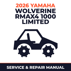 2026 Yamaha WOLVERINE RMAX4 1000 LIMITED Service and Repair Manual - side-by-side workshop manual cover