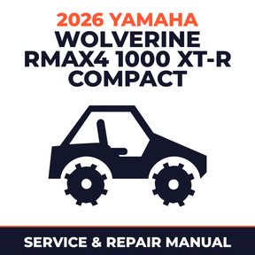 2026 Yamaha WOLVERINE RMAX4 1000 XT-R Compact Service and Repair Manual - side-by-side workshop manual cover