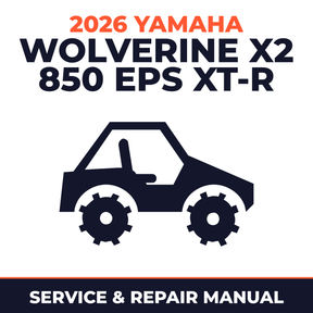 2026 Yamaha WOLVERINE X2 850 EPS XT-R Service and Repair Manual - side-by-side workshop manual cover