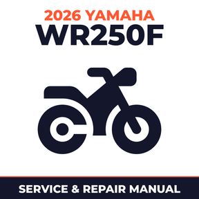 2026 Yamaha WR250F Service and Repair Manual - motorcycle workshop manual cover