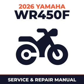 2026 Yamaha WR450F Service and Repair Manual - motorcycle workshop manual cover