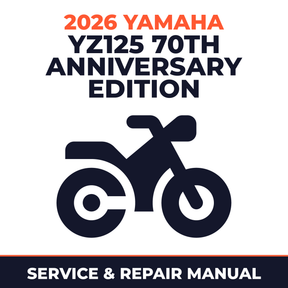 2026 Yamaha YZ125 70TH ANNIVERSARY EDITION Service and Repair Manual - motorcycle workshop manual cover