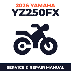 2026 Yamaha YZ250FX Service and Repair Manual - motorcycle workshop manual cover