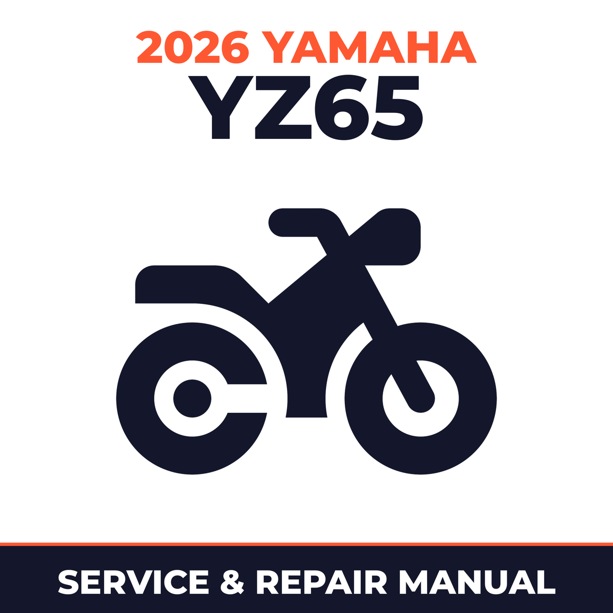 2026 Yamaha YZ65 Service and Repair Manual - motorcycle workshop manual cover