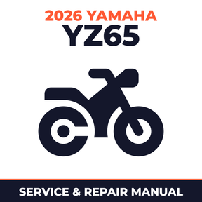 2026 Yamaha YZ65 Service and Repair Manual - motorcycle workshop manual cover