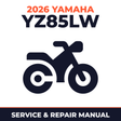 2026 Yamaha YZ85LW Service and Repair Manual - motorcycle workshop manual cover