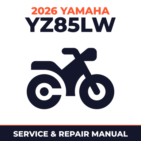 2026 Yamaha YZ85LW Service and Repair Manual - motorcycle workshop manual cover