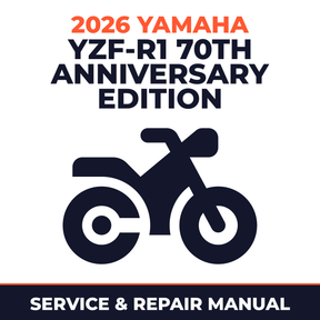 2026 Yamaha YZF-R1 70th ANNIVERSARY EDITION Service and Repair Manual - motorcycle workshop manual cover