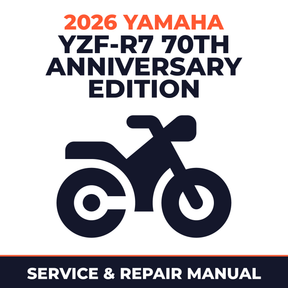 2026 Yamaha YZF-R7 70th Anniversary Edition Service and Repair Manual - motorcycle workshop manual cover