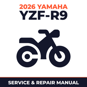 2026 Yamaha YZF-R9 Service and Repair Manual - motorcycle workshop manual cover