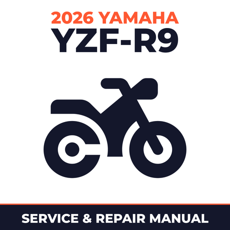 2026 Yamaha YZF-R9 Service and Repair Manual - motorcycle workshop manual cover
