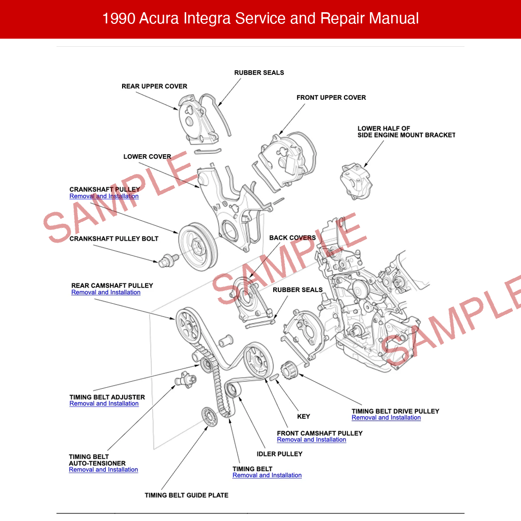 1990 Acura Integra Service and Repair Manual