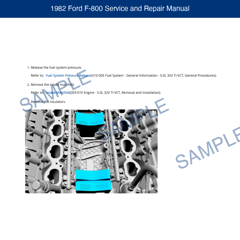 1982 Ford F-800 Service and Repair Manual
