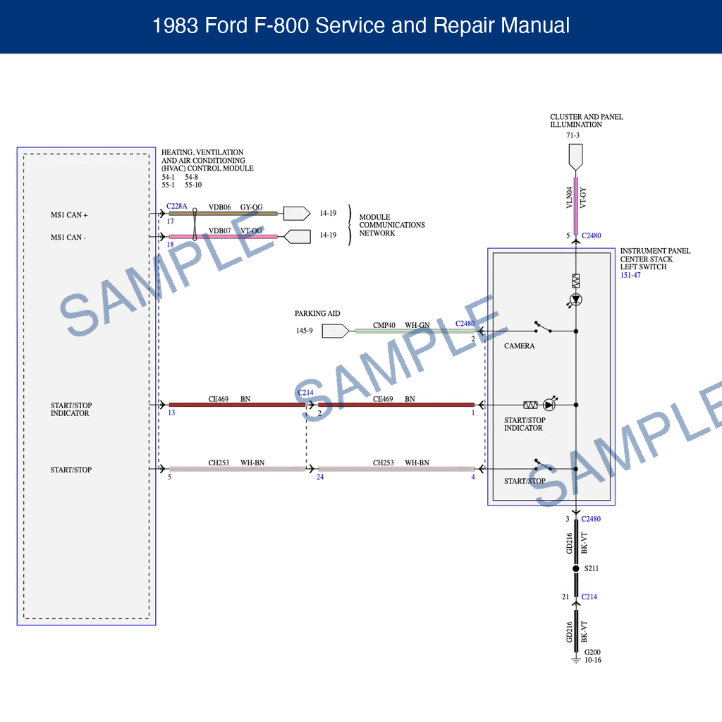 1983 Ford F-800 Service and Repair Manual