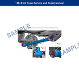 1984 Ford Topaz Service and Repair Manual