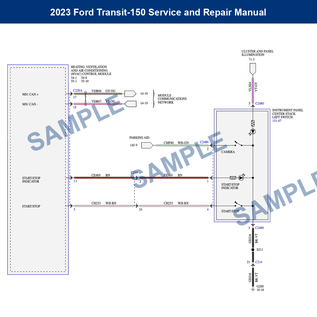 2023 Ford Transit-150 Service and Repair Manual