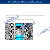 2021 Ford Transit-350 Service and Repair Manual
