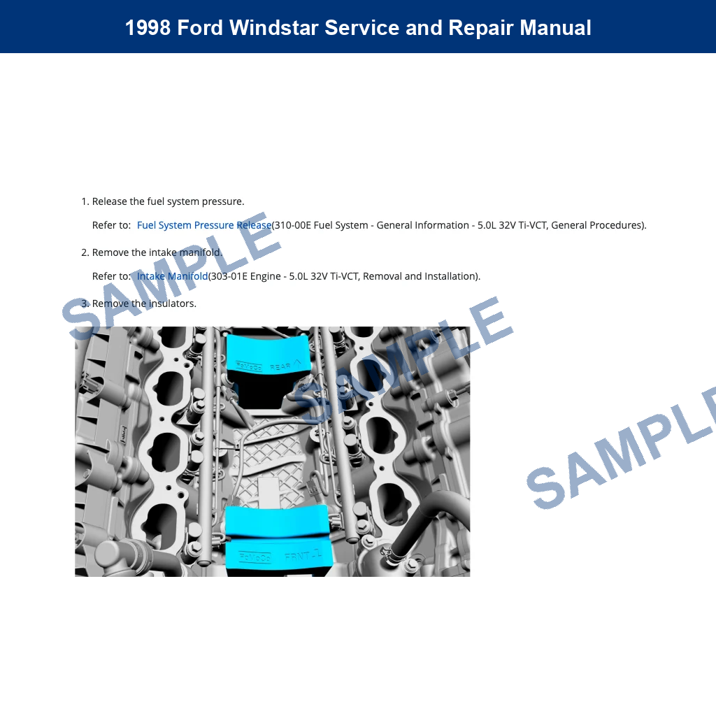 1998 Ford Windstar Service and Repair Manual