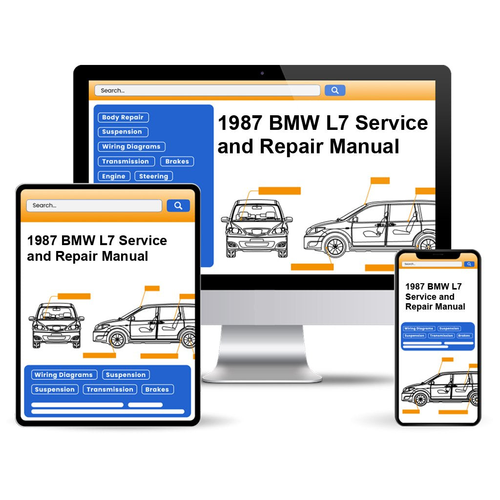 1987 BMW L7 Service and Repair Manual