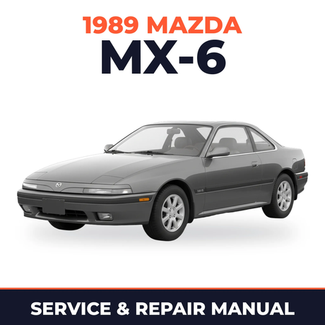 1989 Mazda MX-6 Service and Repair Manual