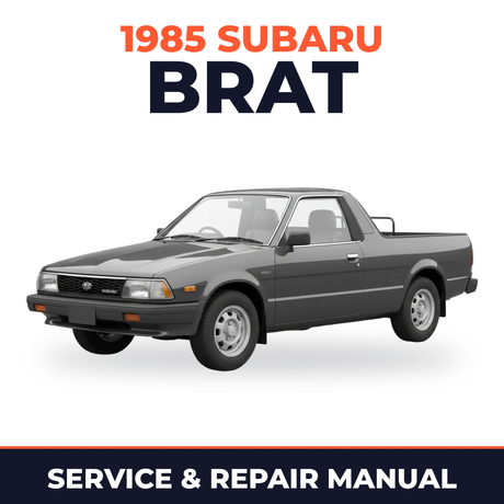 1985 Subaru Brat Service and Repair Manual